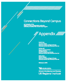 Connections Beyond Campus- An Evaluation of the NFTA-UB Pilot Transit Pass Program- Appendix